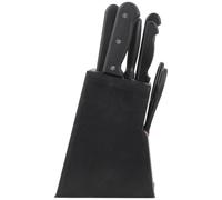 NIYANGLE 1juego Cuchillos de Cocina Acero Inoxidable Set Cuchillos Resistentes y Afilados con Bloque Almacenamiento para Chefs y Hogar