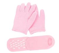 NIYANGLE 1juego Guantes y Calcetines De Gel Hidratantes Para Manos y Pies De Diseño Transpirable y Ligero Para Uso Diario y Viajes