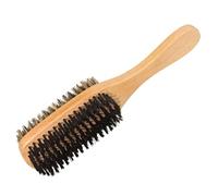 NIYANGLE 1pieza Cepillo De Barba Retro Cerda De Jabalí y Mango Para Cuidado Facial y Estilo De Cabello Hombres Accesorio De Barbería y Kit De Grooming Para Uso Profesional y Personal