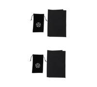 NIYANGLE 2 Juegos Almacenamiento de Tarot con Bolsa de Cuerda y Mantel Pentáculo para Juego y Adivinación Incluye