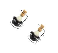 NIYANGLE 2 Juegos con Soporte para Brocha y Tazón de Afeitar Accesorios de para Hombre Kit de Cuidado Personal para Días Especiales