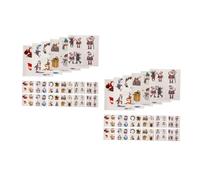 NIYANGLE 2 Juegos Tatuajes Temporales Navidad Resistentes la Descamación para Adultos de Pegatinas Festivas con Renos y para Fiestas y Regalos Navideños