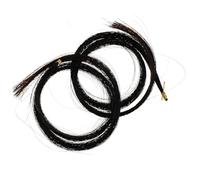 NIYANGLE 2 Paquetes de Pelo de Caballo para Viola, Suministros Profesionales para Reparación, Color Negro, Resistente a Deformaciones Dañar los Dedos
