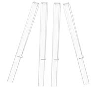 NIYANGLE 2 Pares Clips Acrílicos Transparentes para Partituras, Clip de Página para Atril, Tamaño Pequeño, Diseño Práctico y Duradero, Adecuado para Músicos y Uso en Libros de Música