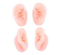 NIYANGLE 2 Pares Molde De Oído Artificial Pantalla De Modelo De Oreja De Silicona Orejas De Silicona Modelo De Oído De Práctica De Sutura Maniquí De Múltiples Fines Gel De Sílice 3d Hanman
