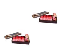 NIYANGLE 2 Piezas 12 jabón de baño perfumado para parejas Jabones perfumados para baño para embutidoras de calcetines jabón de rosas de jabón rosa romántico colocar