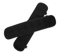 NIYANGLE 2 Piezas Almohadillas de Felpa para Reposabrazos de Silla de Oficina Fundas Acolchadas con Cierre Adhesivo Cojines Térmicos de Forro Polar para Codos Silla de Gaming y Oficina