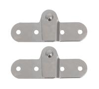 NIYANGLE 2 Piezas Bisagra de Boca de Pollo Movimiento de 180 Grados Plata | Silenciosa y Suave, Reemplazo Fácil para Puertas de Armario y Escritorios, Uso en Estudios y Trasteros