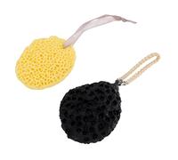 NIYANGLE 2 Piezas Bola De Baño De Extracto Marino Esponjas De Baño Forma De Bola Esponja Marina Para Limpieza Facial La Ducha