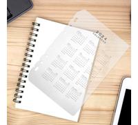 NIYANGLE 2 Piezas Divisores de Cuaderno Calendario Separadores Profesionales de PP Translúcido Resistentes y Reutilizables para Organización y Planificación Diaria