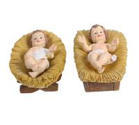 NIYANGLE 2 Piezas Figura Miniatura del Jesús de Resina para Belén Religioso