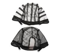NIYANGLE 2 Piezas Gorra de Malla para Peluca Kit de Gorro de Forma para Pelucas para Hacer y Uso Cine