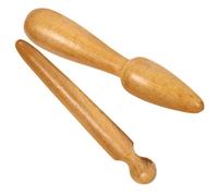 NIYANGLE 2 Piezas Herramientas De Masaje Para Pies Palos De Madera Portátiles Para Masaje De Cuerpo De Madera Para Relajación