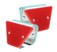NIYANGLE 2 piezas Marcadores de Entrada Reflectantes Doble Cara Alta Visibilidad para Carretera Señales Triangulares de Seguridad Resistente para Vía Pública y Accesos Reflectores de