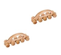 NIYANGLE 2 Piezas masajeador masaje puntiagudo herramienta rodillos manual rodillo de masaje rodillo de pantorrilla rodillo trasero rodillo de bola de masaje de madera