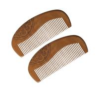 NIYANGLE 2 Piezas Peine de Madera Estilo Chino Peine Decorativo Forma de Tótem de Nube Auspicioso para Peinado del Cabello Mujeres Hombres