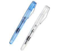 NIYANGLE 2 piezas Pinceles de Caligrafía Recargables Bolígrafo de Agua Transparente para Acuarela Tinta de Gran Capacidad para Dibujo y Escritura Artística