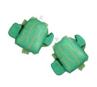 NIYANGLE 2 Piezas Ramo De Baño De Ducha Exfoliante Corporal Esponja Vegetal Esponja De Viaje De Ducha Material De Malla De Flores De Baño Corrugado. Dark Green