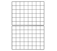 NIYANGLE 2 Piezas Rejilla Metálica Decorativa de Pared Panel de Malla Nórdica para Colgar Fotos Estante Ligero y Resistente para Exhibición y Organización Hogar y Oficina