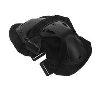 NIYANGLE 2 Piezas Rodilleras Tácticas de Concha Dura, Set Protector Negro | Ajuste Seguro, Resistencia al Impacto y Amortiguación Cómoda, para Caza y Entrenamiento al Aire Libre