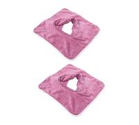 NIYANGLE 2 Piezas Sábanas para Camilla de Masaje con Orificio Facial Funda Protectora Gruesa para SPA y Salón Reutilizable de Color Coral Confort Profesional