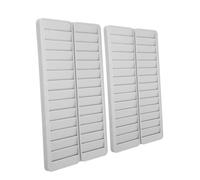 NIYANGLE 2 piezas Soporte para Tarjetas de Asistencia de Ranuras Organizador de Plástico para Control Horario Oficina Almacén y Taller con Montaje Pared y Capacidad de Unidades