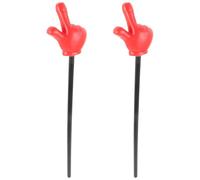 NIYANGLE 2 Punteros Manuales de Plástico Rojo Adaptables y Versátiles para Eventos y Reuniones, Accesorios Ideales para Juegos de Fiesta y Presentaciones