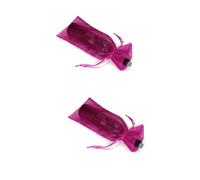 NIYANGLE 2 Series Bolsa De Embalaje De Vino Envoltura Favor Protector Fiesta Largo Tela Pequeño Bolsas Escarpado Petacas De Alcohol Portabotellas Rosy 20 Piezas*2