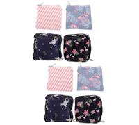 NIYANGLE 2 Series Bolsas De Almacenamiento Para Toallas Sanitarias Organizador De Compresas Higiénicas Material Aleatorio Para Uso Diario 4 Piezas X 2