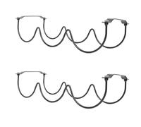 NIYANGLE 2 Unidades Metal Wine Rack para Botellas Organizador Apilable y Independiente para Cocina Despensa y Gabinete Soporte Compacto para Vinos Tinto