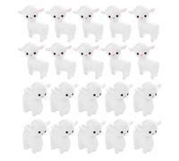 NIYANGLE 20 Figuras de Ovejas de Resina Miniatura para Decoración de Jardín y Escritorio 20 Piezas 10 Modelos de Ovejas de Pie Mirando hacia Atrás Resistentes Decoloración Ideales