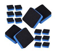NIYANGLE 20 Piezas 20 Borradores de Borrado en Seco Cuadrados de Espuma EVA Azul sin Imán 5X5 CM, Paño de Fieltro Absorbente Reutilizable para Limpieza de Pizarras Blancas en Oficina,