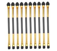 NIYANGLE 20 piezas Brochas de Maquillaje Doble Punta para Sombra de Ojos Aplicadores Suaves y Cómodos Mango Ergonómico para Diario Mujeres