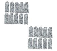 NIYANGLE 20 Piezas Dedil Anticorte Protectores De Dedos Para Heridas Parada De Mano Dedales Resistentes a Los Cortes Cuna De Dedo Corte De Vidrio a La Medida Anti-corte Alimento Trabaja