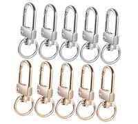 NIYANGLE 20 Piezas Llavero Clip De Cordón Broches Para Hacer Monederos Archivo Adjunto De Las Llaves Coche Clip Para Bolso Clip De Resorte Aleación De Zinc De Los Hombres Botón De Perro