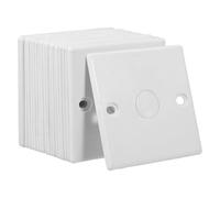 NIYANGLE 20 Piezas Placa de Cubierta Tipo 86 con Orificios para Enchufes E Interruptores, Placas de Pared Decorativas Resistentes para Uso Doméstico y Comercial, Tapas para Cajas