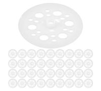 NIYANGLE 200 Arandelas Planas de Plástico Polipropileno 45 Mm para Fijación y Soporte de Paneles Rígidos de Espuma, Arandelas de Tornillo Resistentes para Uso Industrial