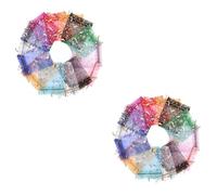 NIYANGLE 200 Piezas Bolsa De Hilo De Con Boca De Lazo Bolsas De De Organza Bolsas Transparentes Para Mini Para De De Boda De