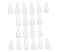 NIYANGLE 20piezas Botella De Esmalte De Uñas Transparente Frascos Herméticos Prueba De Fugas Para Gel De Uñas Organizadores De Esmaltes y Herramientas De Belleza Para Manicura Femenina