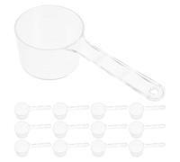 NIYANGLE 20piezas Cuchara Mezcladora de Transparente Medidoras con Mango Ergonómico para Leche Polvo Líquidos y Mezcla de Mascarillas Faciales Herramienta de Medición de Precisión