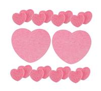 NIYANGLE 20piezas Heart-shaped Face Cleansing Sponges Soft Exfoliating Facial Cleansing Pads for Smooth Skin Travel-friendly Sponges
