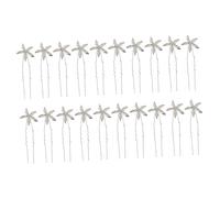NIYANGLE 20piezas Horquillas De Novia u Shape Rhinestones Accesorios De Pelo Para Boda De Tocado Elegante Para Damas De Honor y Ceremonias