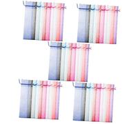 NIYANGLE 250piezas Bolsas Bolsitas De Cordón Para Joyas y Multiusos y Prácticas