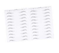 NIYANGLE 2hojas Pegatinas Impermeables Para Cejas Parches De Cejas Simulados Herramientas De Maquillaje Para Resistentes Al Agua Para Maquillaje Diario y Eventos Especiales