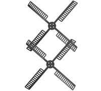 NIYANGLE 2juegos Aspas para Molino de Viento de Plástico Resistente Repuestos Impermeables para Decoración de Jardín Accesorios Duraderos para Molinos Solares