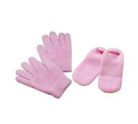 NIYANGLE 2pares Guantes Exfoliantes de Gel con Infusión de Aceites Esenciales Guantes Hidratantes para Manos Secas y Agrietadas Uso Spa