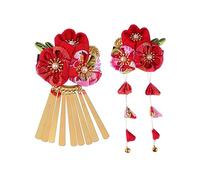 NIYANGLE 2piezas Accesorios Retro Cabello Horquilla De Japonés Tocados Elegantes