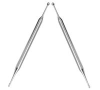 NIYANGLE 2piezas Bolígrafos De De Inoxidable Doble Cabeza Herramientas De Masaje y Reflexología Portátiles Puntas Para Puntos Corporales y Faciales Para Aliviar La Tensión Muscular