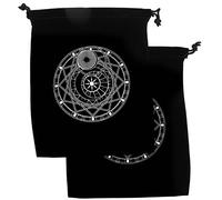 NIYANGLE 2piezas Cordón Para Tarot Marsella Bolsas Para Joyas Porta Tarot Bolsas De