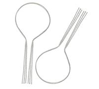NIYANGLE 2piezas Diademas Borlas De Gemas De Imitación Delicadas y Brillantes Para Mujer